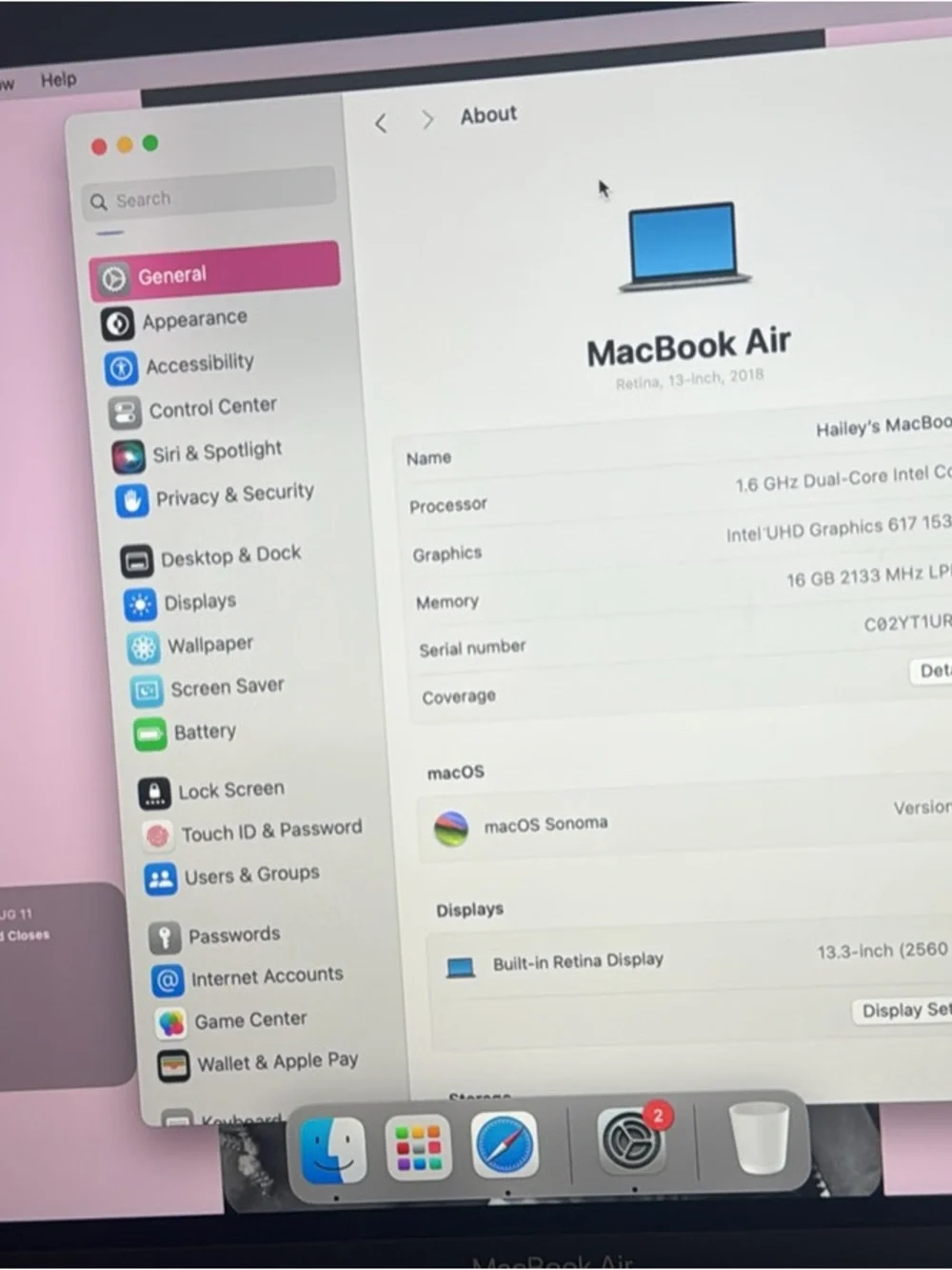 2018 MacBook Air